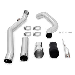 409 SS 4in RACEPIPE WITH MUFFLER (NO TIP) FOR 2008-2012 DODGE RAM image 0